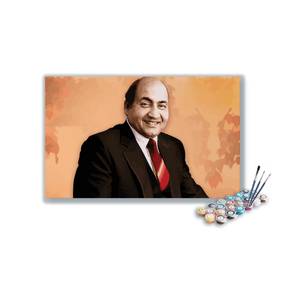 Mohammed Rafi Smiling paint by numbers