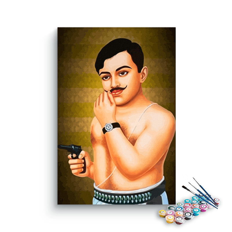 Chandrashekhar Aazad paint by numbers