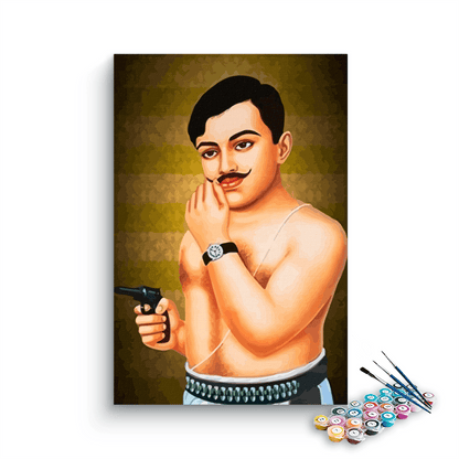 Chandrashekhar Aazad paint by numbers