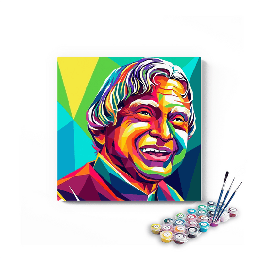 Dr APJ Abdul Kalam Smiling paint by numbers