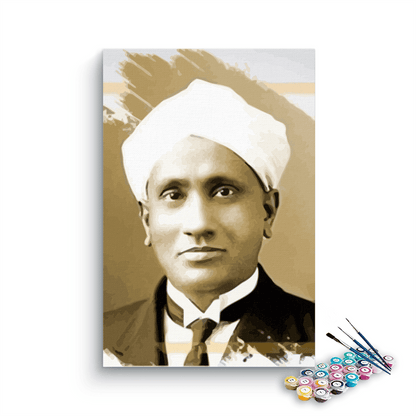 Sir CV Raman paint by numbers