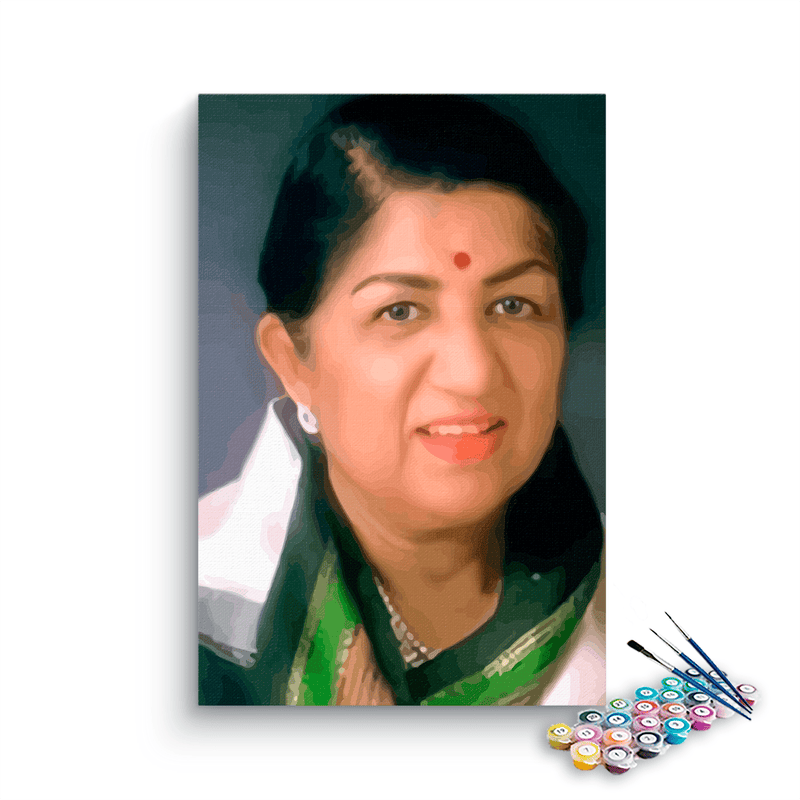 Lata Mangeshkar paint by numbers
