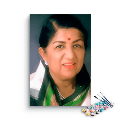 Lata Mangeshkar paint by numbers