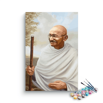 Mahatma Gandhi paint by numbers