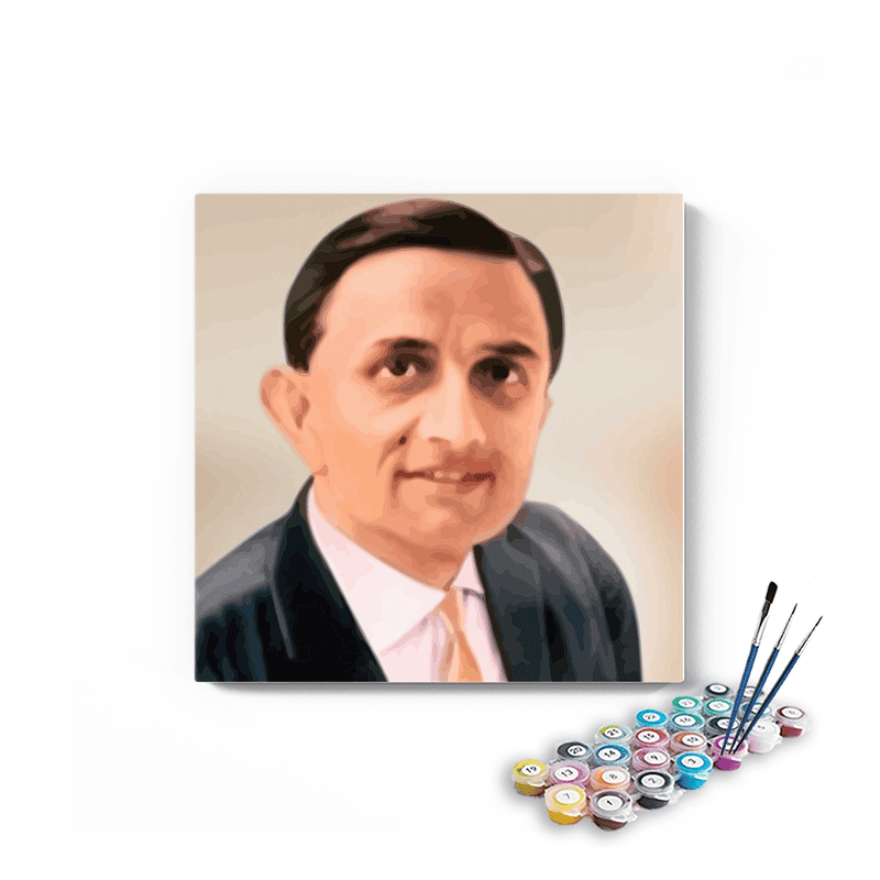 Dr Vikram Sarabhai paint by numbers