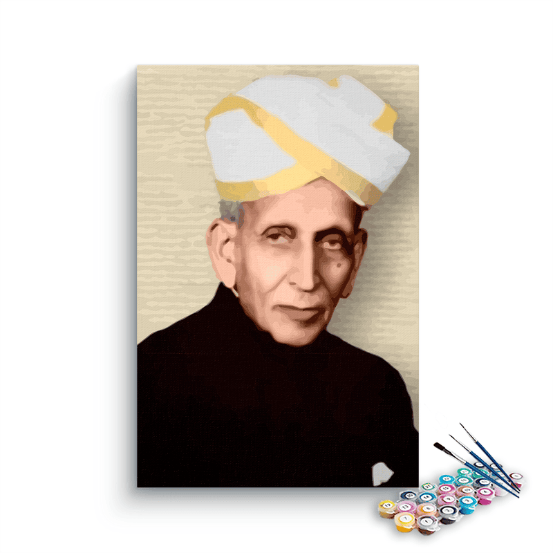 Sir M Visvesvaraya paint by numbers