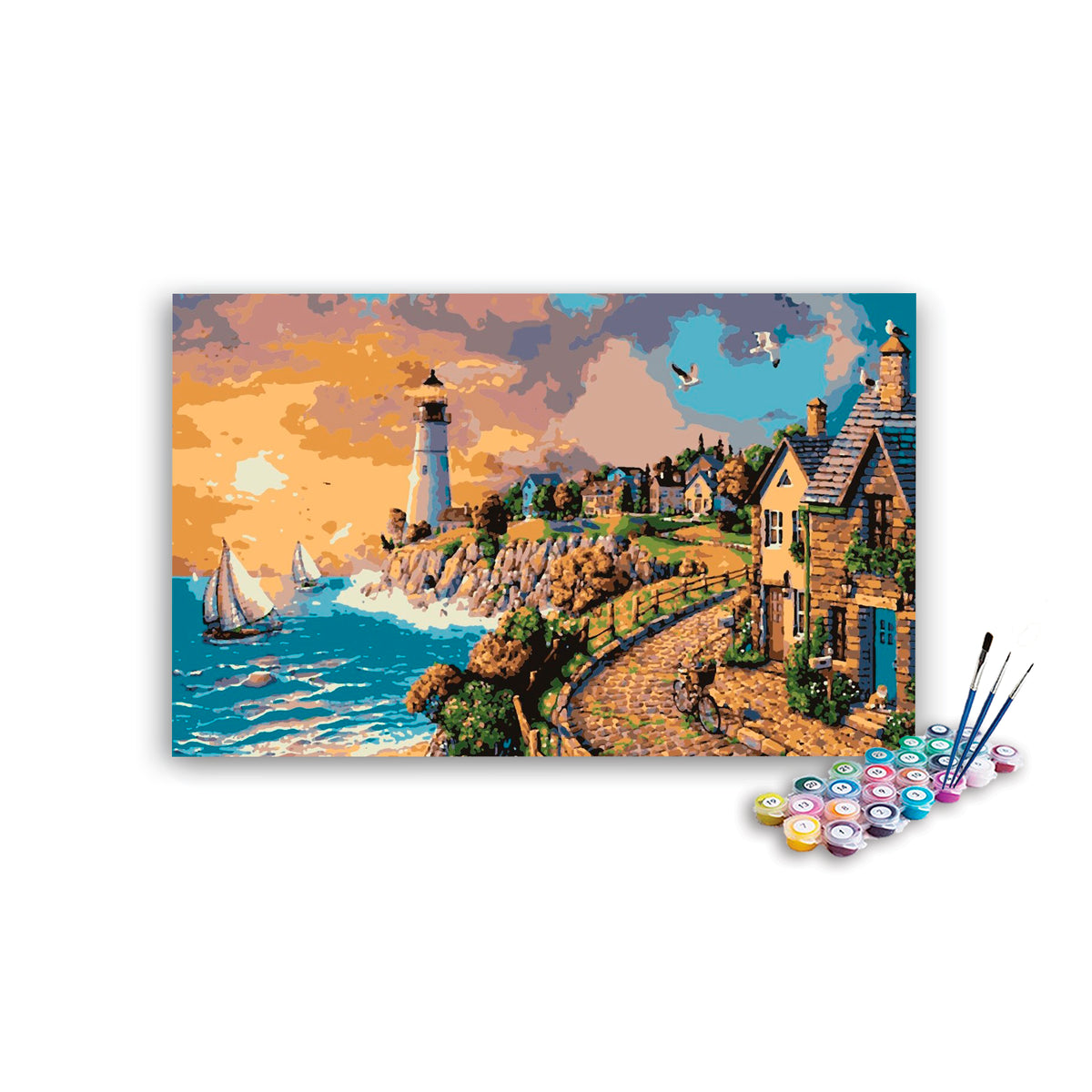 City on The Beach Paint By Numbers kit