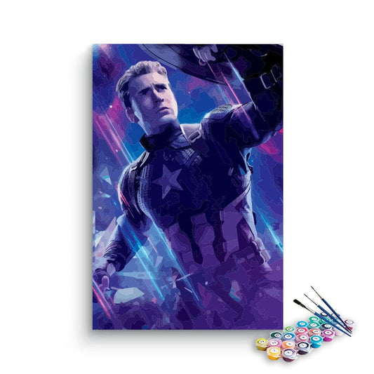 Captain America paint by numbers