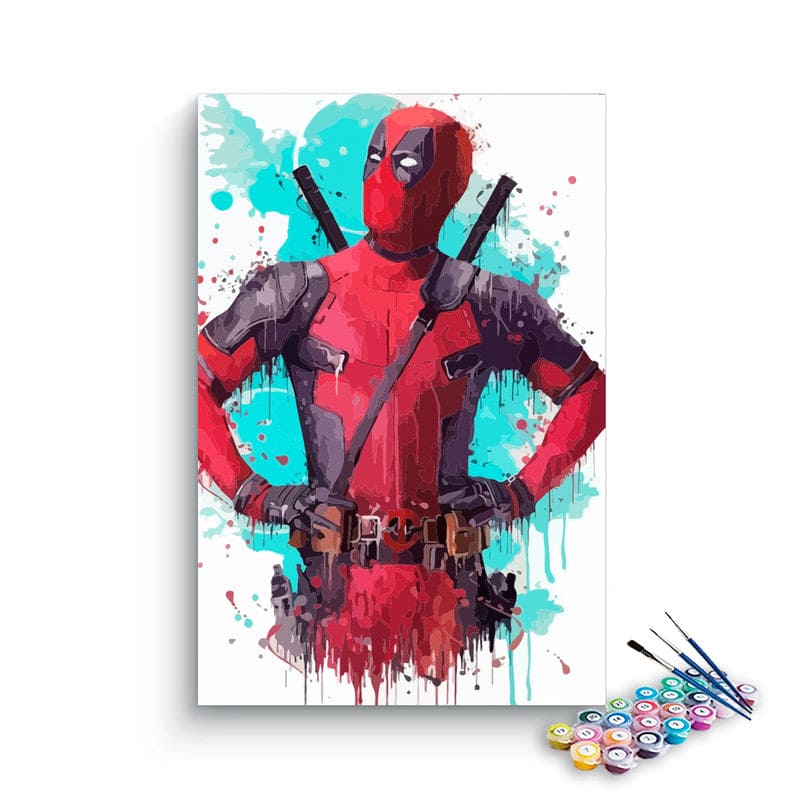 Dead Pool paint by numbers