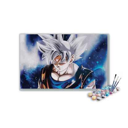 Goku Closeup paint by numbers