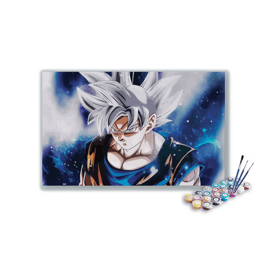 Goku Closeup paint by numbers