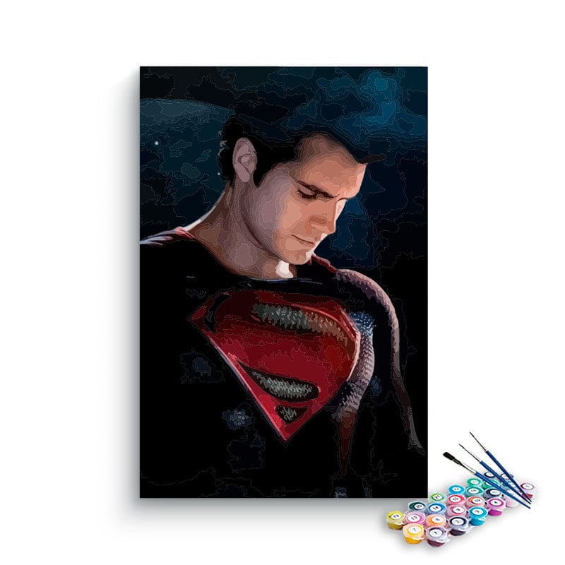 Superman paint by numbers