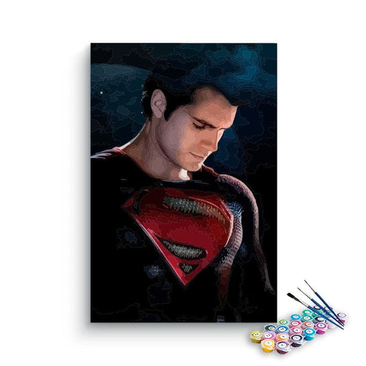 Superman paint by numbers