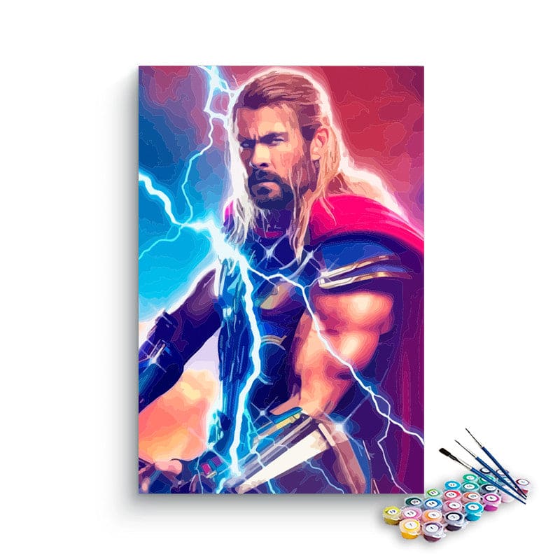Thor Thunder paint by numbers