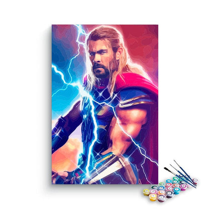 Thor Thunder paint by numbers
