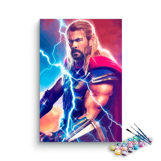 Thor Thunder paint by numbers