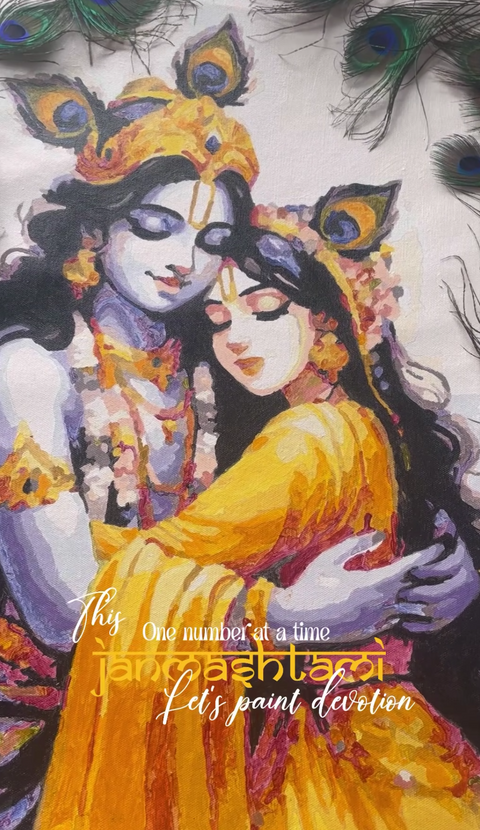 Painting by @Pinterest_of_p, made with an Eazy Arts paint by numbers kit