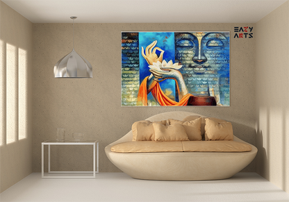 DIY PBN Kit - Enlightened Peace: Buddha with Lotus Paint by Numbers Kit