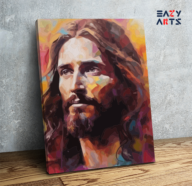 DIY Paint by numbers kit - Divine Grace: Jesus Christ Paint by Numbers Kit