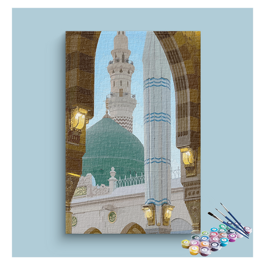 DIY Painting Kit - Al-Masjid an-Nabawi in Medina Paint by Numbers Kit