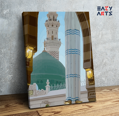 DIY Paint by numbers kit - Al-Masjid an-Nabawi in Medina Paint by Numbers Kit