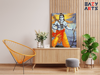 DIY PBN Kit - Righteous Warrior: Lord Ram with Bow and Arrow Paint by Numbers Kit