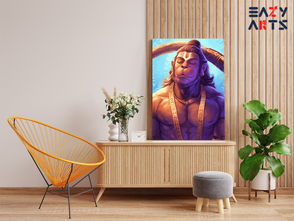 DIY PBN Kit - Serene Strength: Lord Hanuman in Meditation Paint by Numbers Kit
