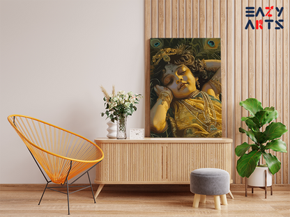 DIY PBN Kit - Baby Krishna in Serene Rest Paint by Numbers Kit