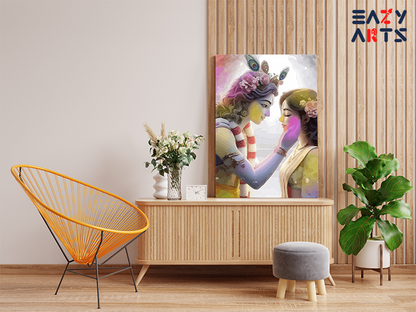 DIY PBN Kit - Radha Krishna Eternal Love Holi Paint by Numbers Kit
