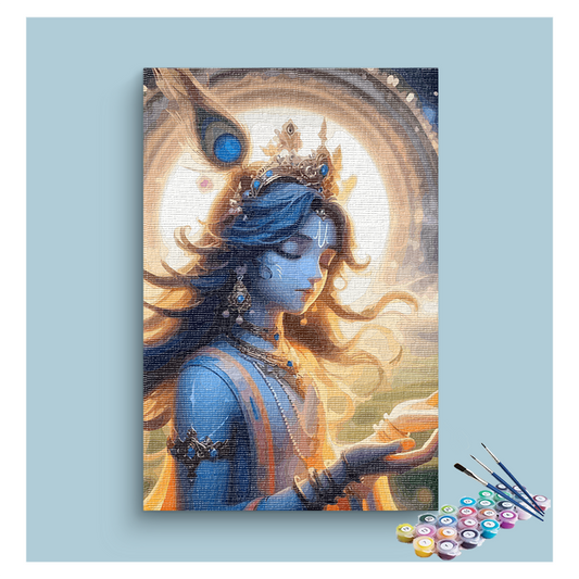 DIY Painting Kit - Krishna in Meditation Paint by Numbers Kit