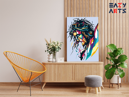 DIY PBN Kit - Modern Savior: Jesus Christ Paint by Numbers Kit