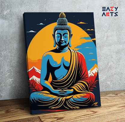 DIY Paint by numbers kit - Zen Serenity: Enlightened Buddha Paint by Numbers Kit