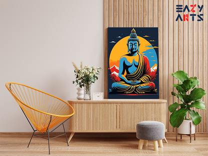 DIY PBN Kit - Zen Serenity: Enlightened Buddha Paint by Numbers Kit