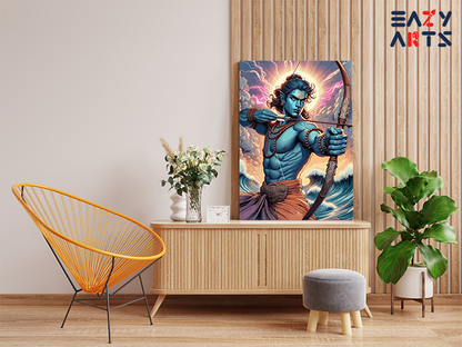 DIY PBN Kit - Divine Warrior: Lord Rama Paint by Numbers Kit