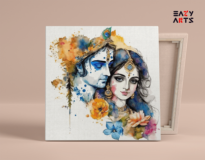 DIY Paint by numbers kit - Eternal Love: Radha Krishna Paint by Numbers Kit