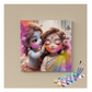 DIY Painting Kit - Krishna and Radha's Playful Moments: Holi Celebration Paint by Numbers Kit