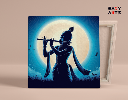 DIY Paint by numbers kit - Krishna Under the Moonlight Paint by Numbers Kit