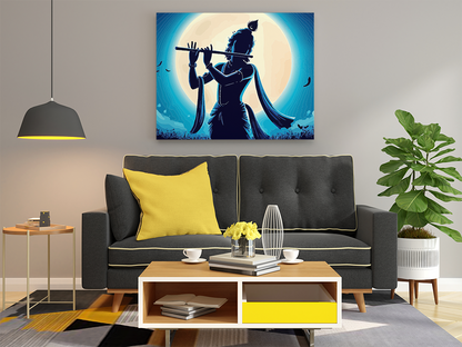 DIY PBN Kit - Krishna Under the Moonlight Paint by Numbers Kit