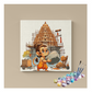 DIY Painting Kit - Little Hanuman Builds: Temple of Devotion - Paint by Numbers Kit