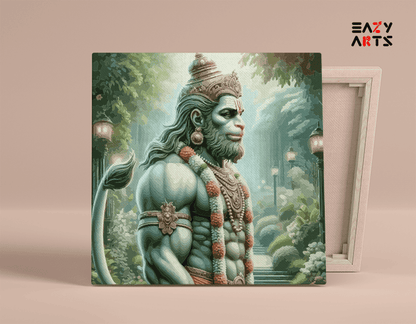 DIY Paint by numbers kit - Divine Strength: Lord Hanuman - Paint by Numbers Kit