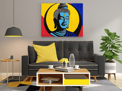 DIY PBN Kit - Vibrant Buddha Serenity - Paint by Numbers Kit