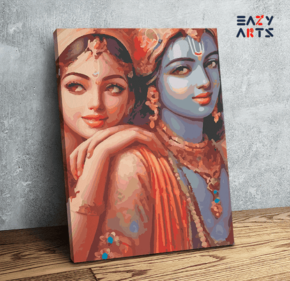 Radha Krishna Divine Love Paint by Numbers Kit
