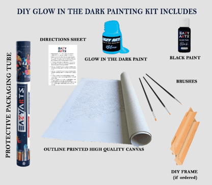 Eazy Arts Paint by Number kit Includes