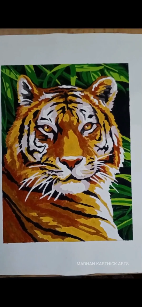 Painting by Ravi, made with an Eazy Arts paint by numbers kit