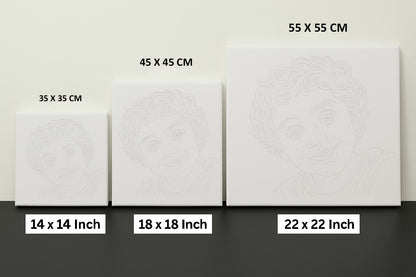 Lord Hanuman Side Profile Glow in the Dark Painting Kit – DIY Bajrangbali Wall Décor | Eazy Arts