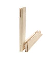 DIY Wooden Frame Kit for Canvas – Includes Frame, Push Pins, and Hanging Tape image 2