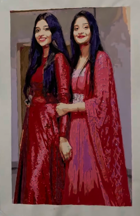 Painting by @priyas_palette6, made with an Eazy Arts custom paint by numbers kit