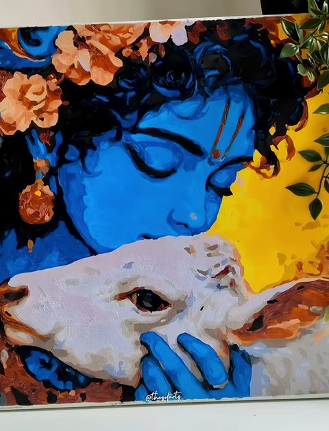 Painting by @thesdarts_, made with an Eazy Arts paint by numbers kit