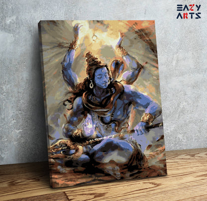Lord Shiva Sitting PBN kit