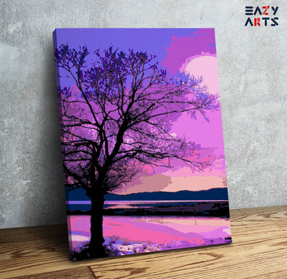 Pinkish Evening PBN kit